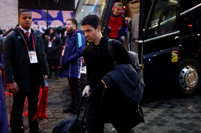 Mikel Arteta, Manager of Arsenal, arrives