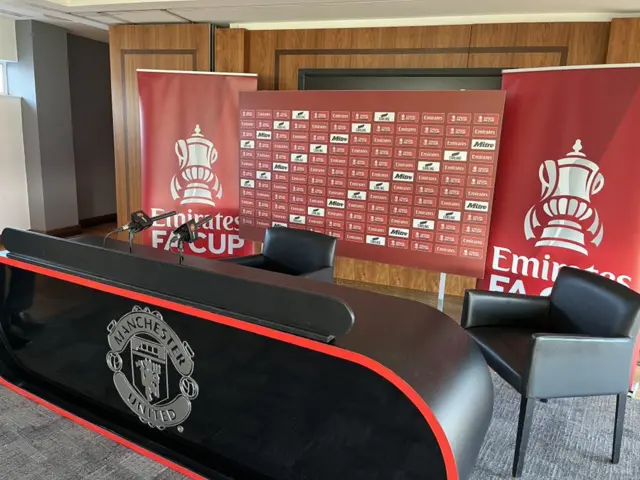 Man Utd media room