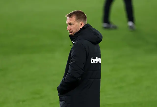 Graham Potter looks on