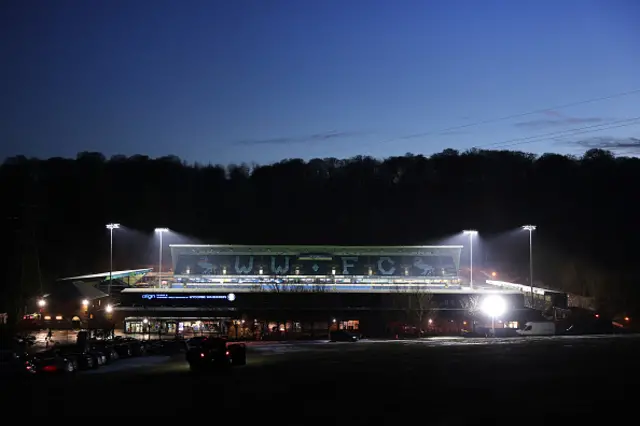 A general view outside the stadium