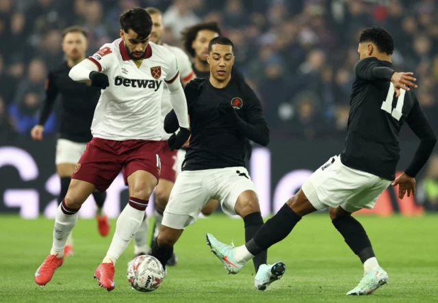 West Ham United's Lucas Paqueta in action