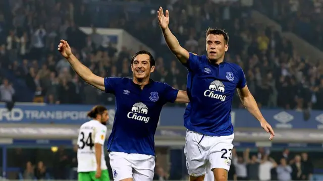 Leighton Baines and Seamus Coleman