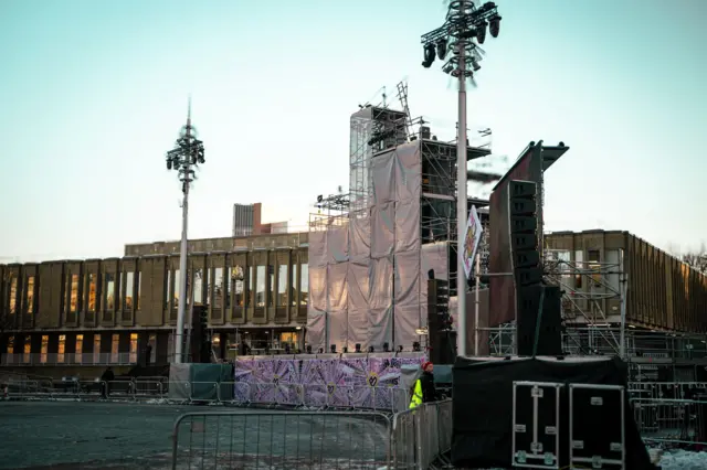 The stage area in Bradford