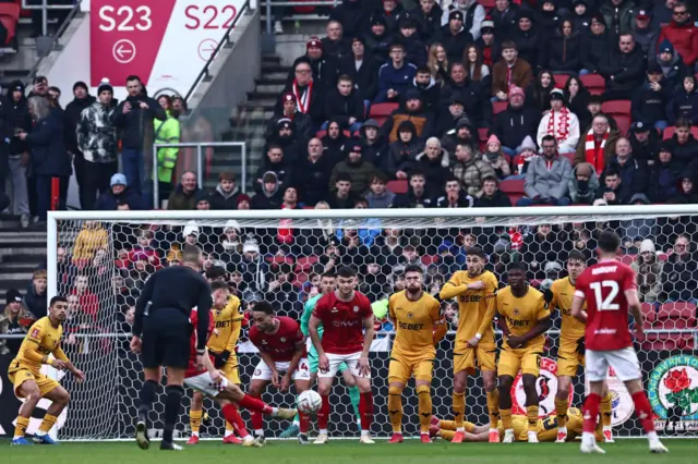 Scott Twine scores for Bristol City against Wolves