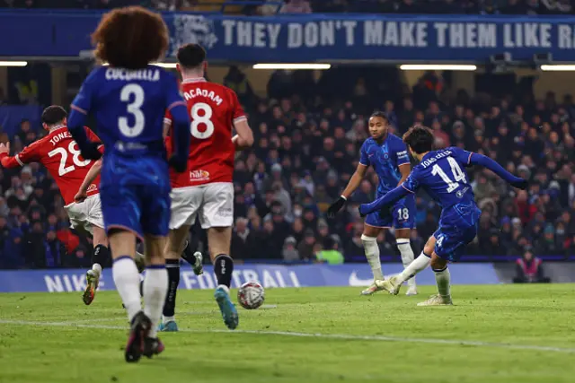 Joao Felix of Chelsea scores