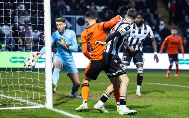 Dundee United's Vicko Sevelj finds the net