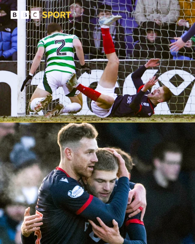 Penalty and Ross County celebrations