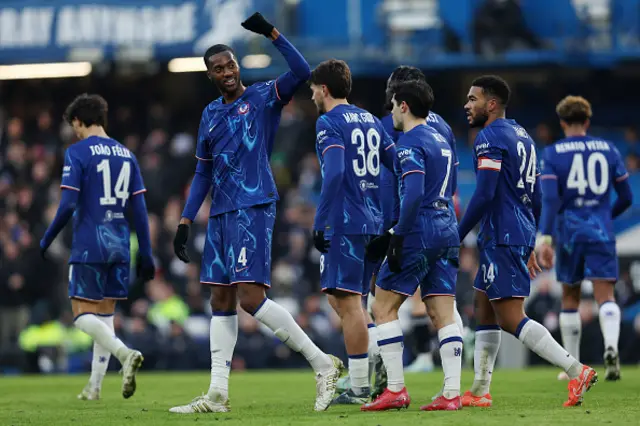 Tosin Adarabioyo of Chelsea celebrates