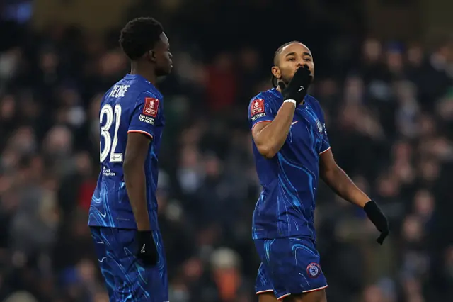 Christopher Nkunku of Chelsea celebrates