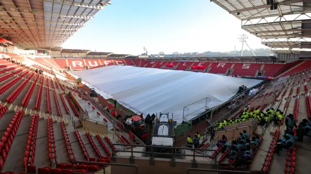 Rotherham's New York Stadium before the game against Bolton