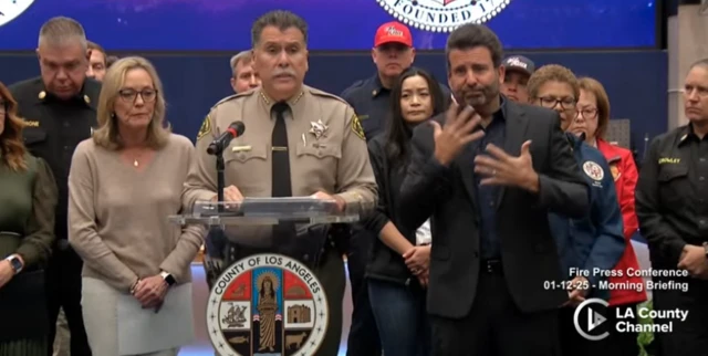 Sheriff Robert Luna at press conference