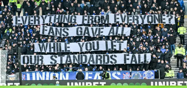 Rangers fan banner