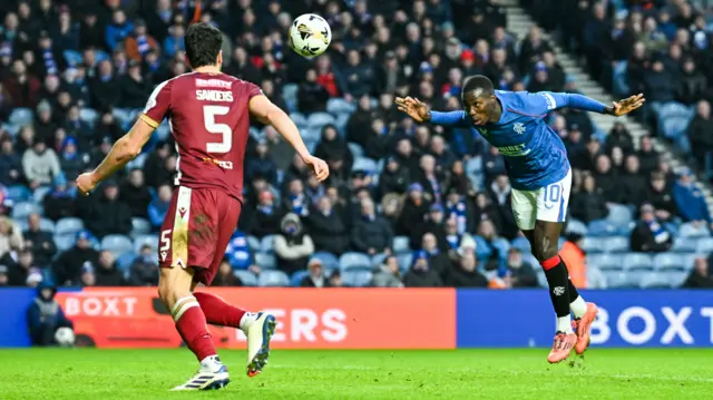 Mohamed Diomande scores for Rangers against St Johnstone