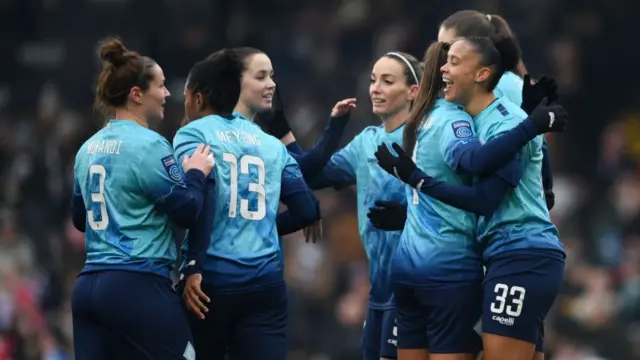 Chantelle Boye-Hlorkah of London City Lionesses celebrates.