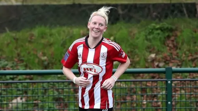 Exeter City goalscorer Sarah Stacey