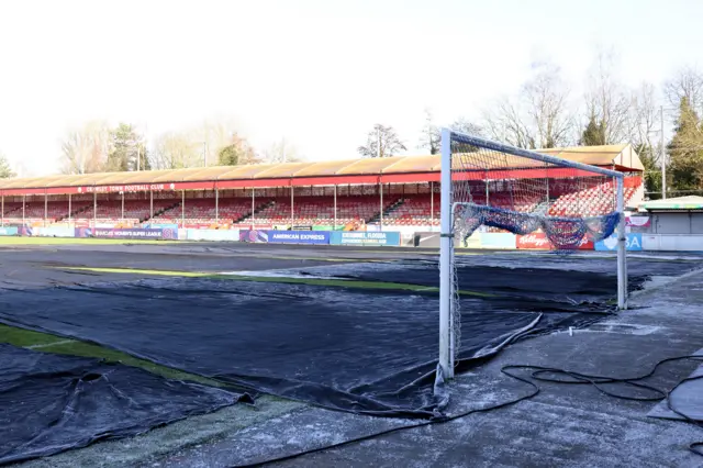 Brighton's frozen pitch