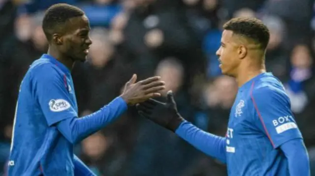 Rangers players Mohamed Diomande and Hamza Igamane