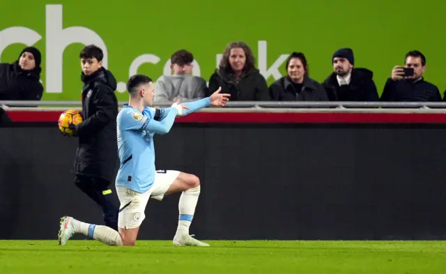 Phil Foden celebrates