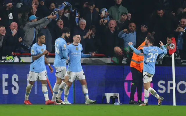 Phil Foden celebrates