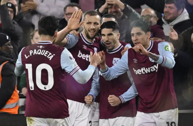 West Ham celebrate