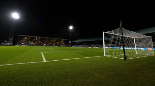 DUNDEE, SCOTLAND - JANUARY 14: A General Stadium View during a William Hill Premiership match between Dundee and Celtic at the Scot Foam Stadium at Dens Park, on January 14, 2025, in Dundee, Scotland. (Photo by Craig Foy / SNS Group)