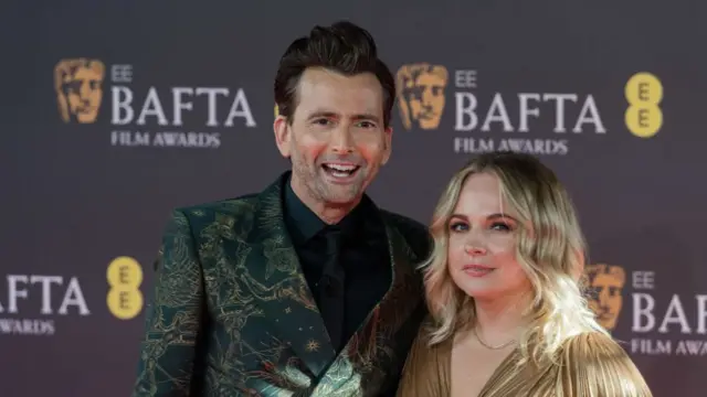 David Tennant and wife Georgia Tennant appear on the 2024 red carpet