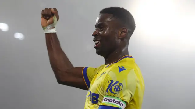 Crystal Palace's Marc Guehi celebrates