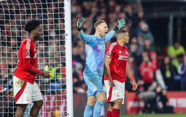 Nottingham Forest goalkeeper Matz Sels