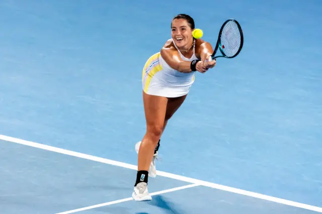 Jodie Burrage at the Australian Open