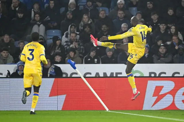 Jean-Philippe Mateta of Crystal Palace celebrates