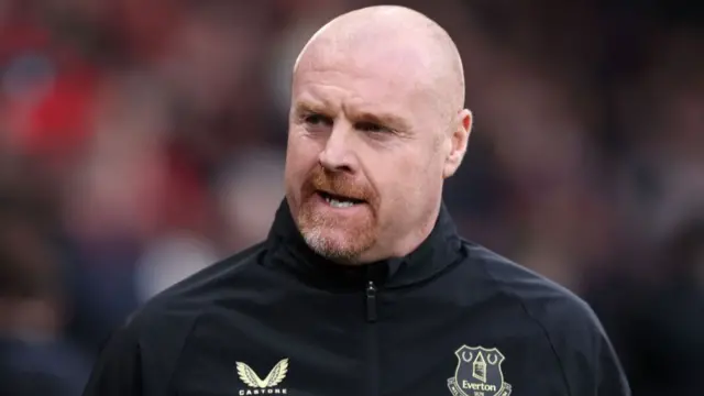 Sean Dyche during an Everton game