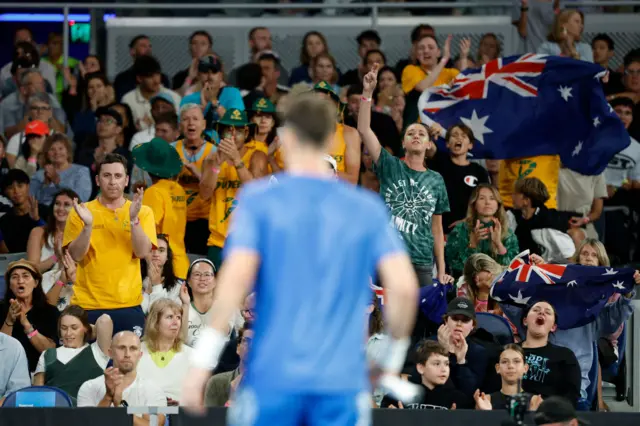 Australian fans celebrate