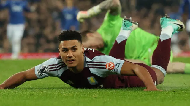 Aston Villa's Ollie Watkins celebrates