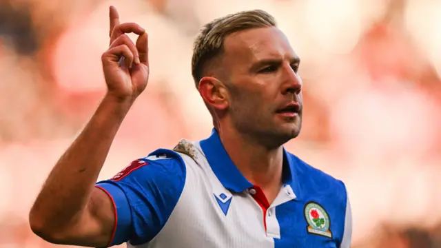 Andi Weimann celebrates scoring for Blackburn against Middlesbrough in the FA Cup