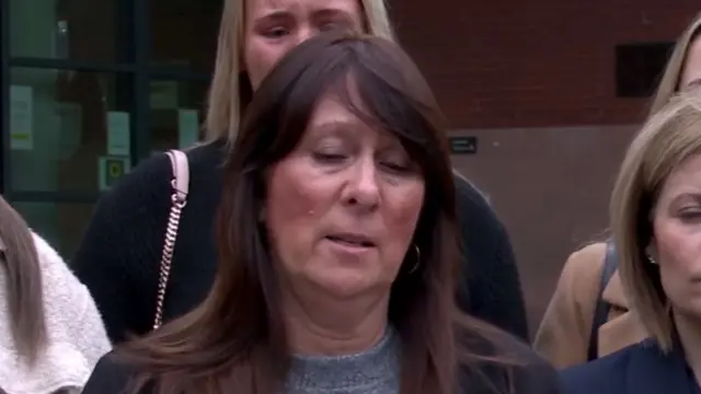 Kiena Dawes' mum reads a statement from the court steps after conviction