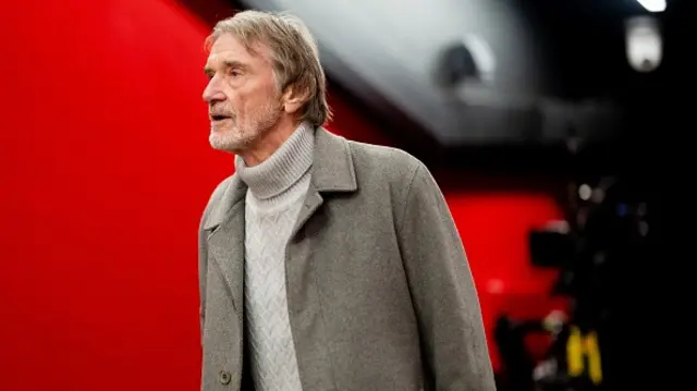 Sir Jim Ratcliffe arrives at the stadium