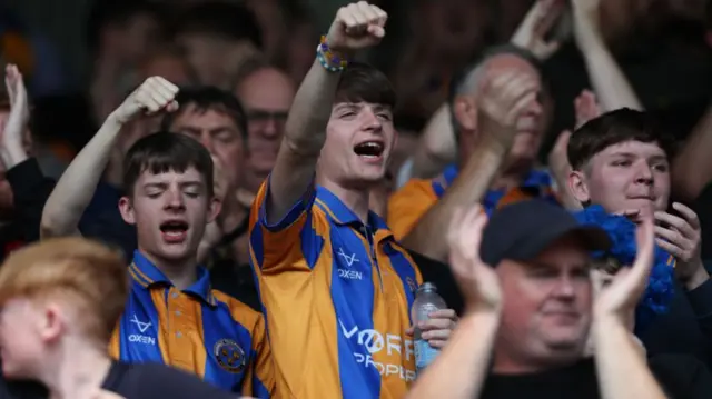 Shrewsbury fans the last time they played Wrexham