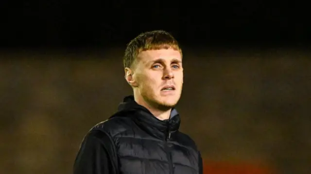 Brechin's Kevin McHattie during a Scottish Gas Men's Scottish Cup Fourth Round match between Brechin City and Heart of Midlothian at Glebe Park, on January 17, 2025, in Brechin, Scotland. (Photo by Paul Devlin / SNS Group)