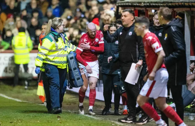 Scott Bright comes on for Brechin