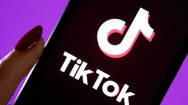 TikTok app on a phone