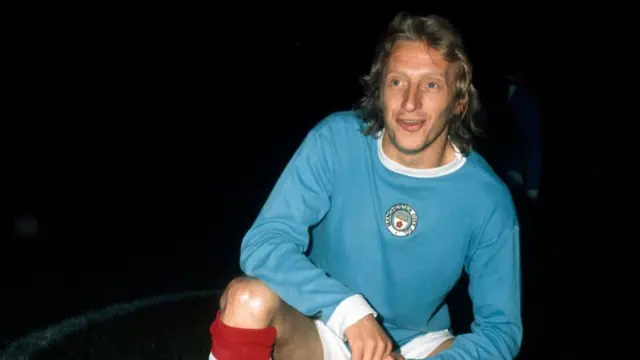 Denis Law playing for Manchester City