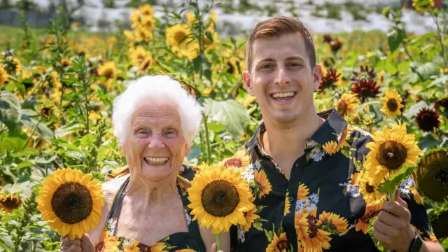 Ross Smith, 32, from Ohio, runs the account @rosssmith, where he makes comedy videos with his 98-year-old granny.