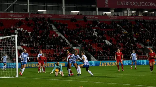 General view during the Women's Super League match between Liverpool and Brighton