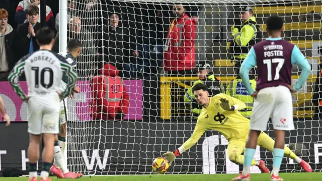 James Trafford saves Wilson Isidor's penalty