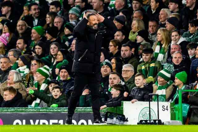 Kilmarnock Manager Derek McInnes during a Scottish Gas Men's Scottish Cup Fourth Round match between Celtic and Kilmarnock at Celtic Park, on January 18, 2025.