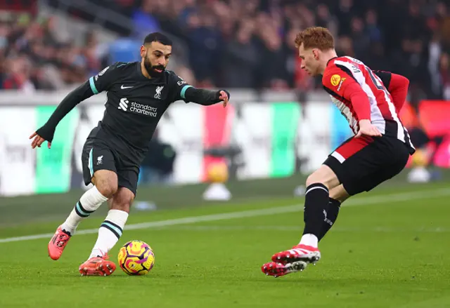 Mo Salah on the ball