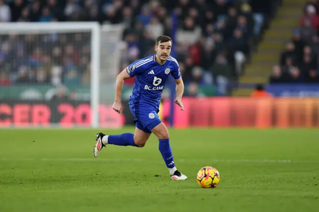 Harry Winks of Leicester City on the ball