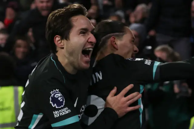 Liverpool celebrate a goal