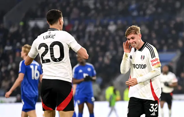 Emile Smith Rowe of Fulham celebrates