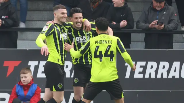 Fleetwood players celebrating